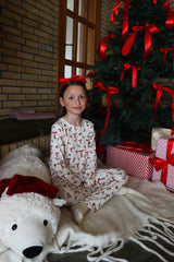 ALMA-PANTS (KIDS) - RED BOW CREME