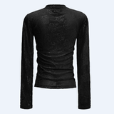 ROSE-LS-LACE-BLOUSE - BLACK