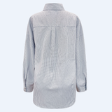 SARA LS SHIRT - BLACK DIAMOND STRIPE