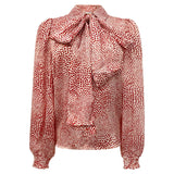 SELINA-LS-BLOUSE - RED HEARTS