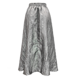 SILVIA LONG SKIRT - SILVER GRAY