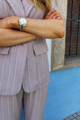 SIMI-SS-SHIRT - LIGHT BROWN SIMILI