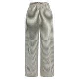 SUS-WIDE-PANTS - BLACK CREME STRIPE
