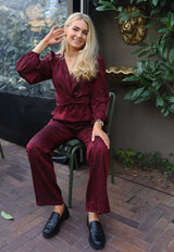 LALA PANTS - BORDEAUX