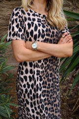 ALMA-TSHIRT-DRESS - BIG LUX LEO FOSSIL