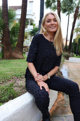 ALMA-PANTS - DARK GREY LEO