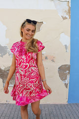 TIA-DRESS - PINK MIX