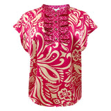TIA-BLOUSE - PINK MIX