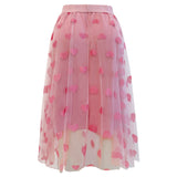 TULLE HEART SKIRT - ROSE HEART