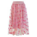TULLE HEART SKIRT - ROSE HEART