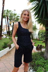 ALMA-TURN-TOP - DARK GREY LEO