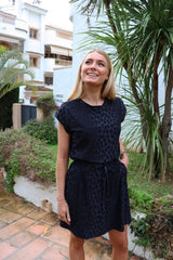 ALMA-SHORT-LOOSE-SKIRT - DARK GREY LEO