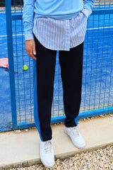 FREDE-PANEL-PANTS - NAVY BLUE