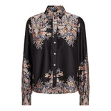 WENNISE LS SHIRT - BLACK PAISLEY