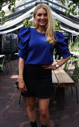 HENNE SHORT SKIRT - BLACK DIAMOND