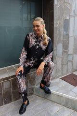 WENNISE LS SHIRT - BLACK PAISLEY