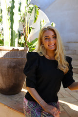 WINNIE BLOUSE - BLACK