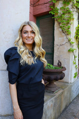 WINNIE BLOUSE - DARK NAVY