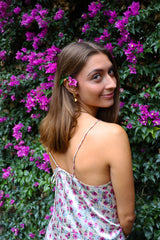 DANDA STRAP DRESS - CREME FLOWER