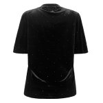 VELIA-VELVET-TSHIRT - BLACK