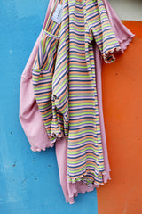 NATALIA-SS-BLOUSE - MULTI GRAY STRIPE