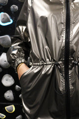META-TRACK-COAT - DARK GRAY METALLIC
