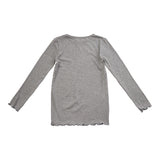 NATALIA-LS-BLOUSE-KIDS - GREY MEL.