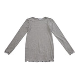 NATALIA-LS-BLOUSE-KIDS - GREY MEL.