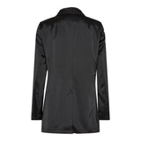 DIBBY-BLAZER - BLACK SATEEN
