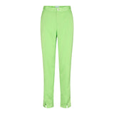 DIBBY-SLIT-PANTS - LIMEGREEN SATEEN