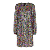 LAMILLA-DRESS-2 - BLACK MULTI SEQUINS
