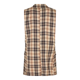 HENNY-WAISTCOAT - CHOCOLATE CHECK