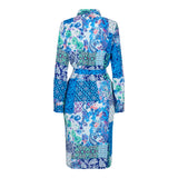 NEDA-LS-SHIRT-DRESS - BLUE PATCHWORK