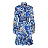SARADO DRESS - BLUE PAISLEY