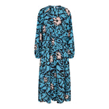 GRAFFI-DRESS - BLUE BLACK PRINT