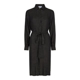 INA-LS-SHIRT-DRESS - BLACK GOLD