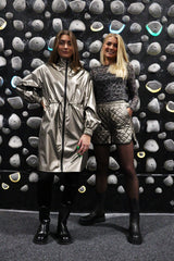 META-TRACK-COAT - DARK GRAY METALLIC