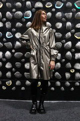 META-TRACK-COAT - DARK GRAY METALLIC