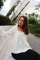 CECILIA-BLOUSE - CREME