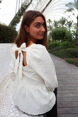 CECILIA-BLOUSE - CREME