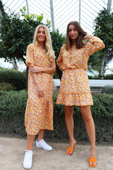 MAGGIE SHORT SKIRT - YELLOW ORANGE