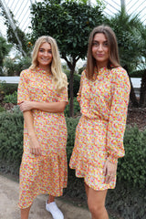 MAGGIE SHORT SKIRT - YELLOW ORANGE