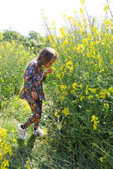 ALMA-LS-FRILL-TSHIRT (KIDS) - FLOWER FORREST