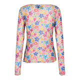 MESH TOP - FUNNY FLOWERS SAND