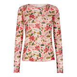 MESH TOP - X-MAS FLOWERS ROSE