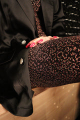 DIBBY-BLAZER - BLACK SATEEN