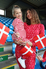 ALMA-LS-BABYDOLL-DRESS (KIDS) - RED CREME STRIPE