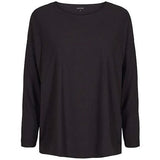 ALMA-LS-TOP (FLEECE) - BLACK