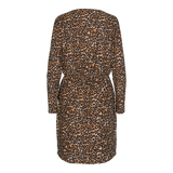 ALMA-LS-STRAIGHT-DRESS - SAND BLACK LEO