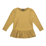 ALMA-LS-FRILL-TSHIRT (KIDS) - HONEY GOLD